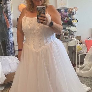 Dress is a 18W. I needed a smaller size